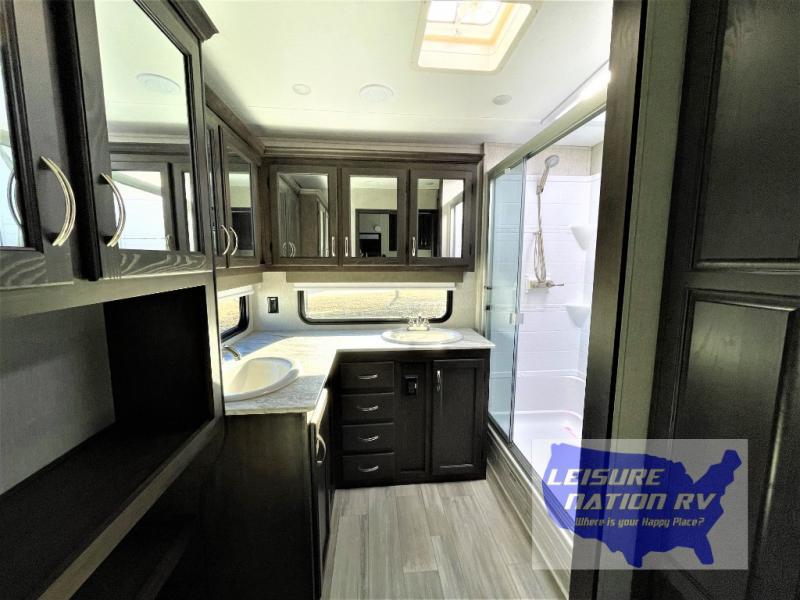 Bathroom in the Shasta Phoenix Rv