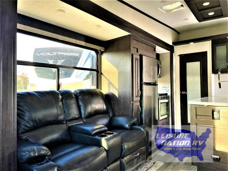 Slide out in the living room of Shasta, Phoenix Rv